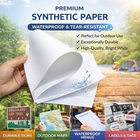 Carpeta para Menú de Bebidas LIZHENG, Resistente al Agua, de Papel Sintético de Polipropileno, Ecológica