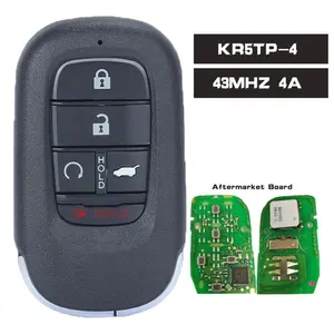 KR5TP-4 4B/5B FSK 433.92MHz 4A Chip Keyless Go Smart Remote Key for Honda Accord Civic HRV 2022 2023 Car Key