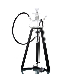 Cachimba de Gelatina con Diseño de Hongo Transparente al por Mayor, con Soporte de Metal para Narguile, para Salón de Fumadores, Bar - Product Image 6