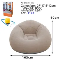 Vente directe usine – Fauteuil inclinable gonflable moderne, portable, pliable, étanche, pour loisirs en extérieur, en forme de boule, pour divertissement