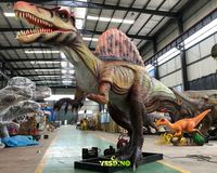 Modèle de dinosaure Spinosaurus animatronique réaliste pour une utilisation en extérieur et en intérieur dans les centres commerciaux et les parcs d'aventure