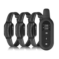 Collar de Adiestramiento para Perros Recargable e Impermeable con Control Remoto, Collar Antiladridos con Descarga Eléctrica para el Adiestramiento de Mascotas