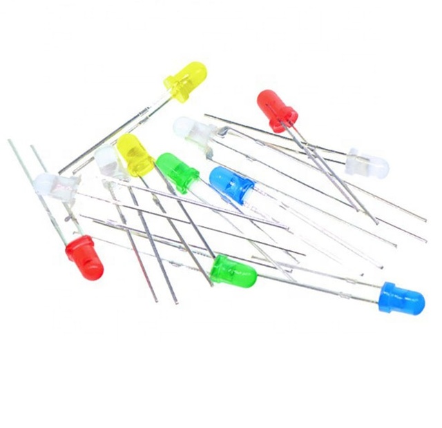 Original 2mm 3mm 5mm 8mm 10mm Dip LED Emitting Diode Green Red Yellow for DIY Led Light