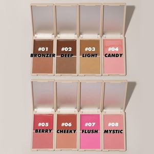 Vente en gros, Palette de Blush à haute teneur en pigments, imperméable, marque privée, joue est <span class=keywords><strong>rouge</strong></span>, maquillage végétalien longue durée, Palette de fards à joues, crème - Product Image 5