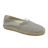 Sandales plates d'été pour hommes, couleur unie, en lin, confortables, chaussures en toile, baskets respirantes pour femmes, espadrilles en lin de qualité