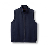 Gilet d'été en coton tricoté respirant pour homme 2026 : un incontournable – Veste sans manches zippée pour homme