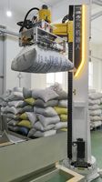 Désengaucheteuse 4 axes pour résine époxy, bras robotisé, robot industriel, 25-120 kg/sac, 100 sacs/h, collecte automatique des déchets, trémie en acier inoxydable