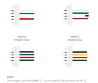 Controlador de Tiras LED SP105E de 2048 Píxeles con Control Remoto por Aplicación, Compatible con DC5V-24V y 2 Años de Garantía