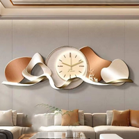 Décoration murale métallique 120x40cm pour salon, objet d'art de luxe pour la maison, décoration intérieure