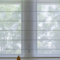 Persianas Romanas de Alta Calidad, Cortinas Opacas Personalizadas, Persianas Romanas de Tela Semiopaca para Ventanas