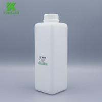 Bouteille carrée vide en PEHD de 1000 ml pour réactifs, emballage liquide pour analyseur ABX, consommables de laboratoire, flacons de solutions chimiques
