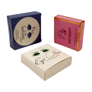 Carpeta <span class=keywords><strong>de</strong></span> Embalaje Cosmético Personalizada <span class=keywords><strong>de</strong></span> la Mejor Calidad para Lentes <span class=keywords><strong>de</strong></span> Contacto <span class=keywords><strong>de</strong></span> Color y Regalos, con Forro <span class=keywords><strong>de</strong></span> Esponja <span class=keywords><strong>de</strong></span> Papel Recubierto, Reciclable - Product Image 1