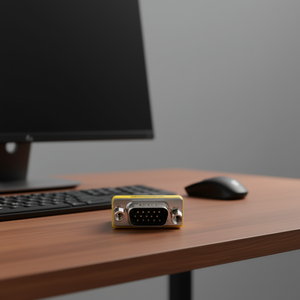 Mini adaptateur de connecteur VGA DB15 Pin HD mâle-mâle pour changer le genre du signal - Product Image 3