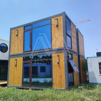 Conteneur haut de gamme de 20 pieds et 40 pieds pour restaurant, café, bar - Kiosque préfabriqué durable en acier, panneaux sandwich, villas