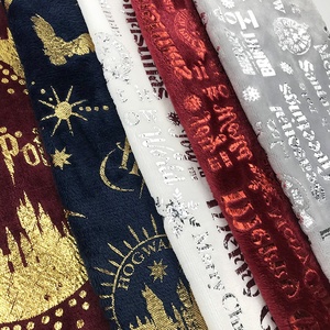 Kingcason, antifricción, nuevo estilo chino, superventas, buena sensación a mano, estampado dorado, forro polar <span class=keywords><strong>de</strong></span> franela para ropa y Manta - Product Image 6