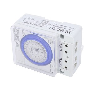 Minuteur mécanique TB388 24 heures 1A 24V CA, alimenté par prise, pour appareils électriques - Product Image 1
