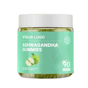 Gomitas de Ashwagandha HealthGlow con magnesio y vitamina D para la marca OEM que apoyan el alivio del estrés y el refuerzo inmunológico - Product Image 1