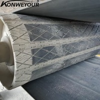 Polea Transportadora Industrial de Acero al Carbono y Uretano CEMA para Puertos