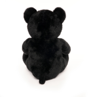 Peluche d'ours noir doux avec pattes, adorable animal en peluche pour cadeau d'enfant et décoration de la maison