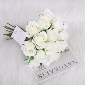 Bouquet da <span class=keywords><strong>Sposa</strong></span> con Rose di Seta, 20 Mini <span class=keywords><strong>Fiori</strong></span> Artificiali <span class=keywords><strong>per</strong></span> Composizioni Floreali e Accessori <span class=keywords><strong>per</strong></span> Matrimoni - Product Image 6
