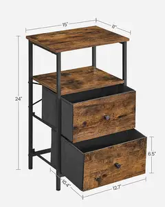 Prateleira De Armazenamento Rack Mesa De Cabeceira Flutuante Prateleira De Parede com Gaveta Cabeceira Mesa De Cabeceira Mesa Lateral Atacado De Madeira Durável