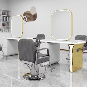 Nouvelle station <span class=keywords><strong>de</strong></span> coiffure avec <span class=keywords><strong>miroir</strong></span> et éclairage LED |   Miroirs é<span class=keywords><strong>l</strong></span>égants pour la coiffure |   Stations <span class=keywords><strong>de</strong></span> coiffure haut <span class=keywords><strong>de</strong></span> gamme - Product Image 2