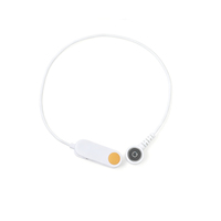 Câble d'électrode personnalisé avec clip auriculaire et fiche mâle CC 2,35 mm pour physiothérapie, conducteur en cuivre, isolation en PVC