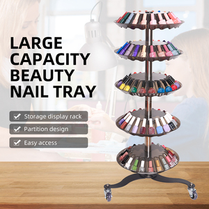 Vente en gros Fournitures de coiffeur Cinq couches de vernis à ongles Présentoir d'art Plateau pour salon - Product Image 5