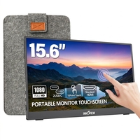 Monitor Portabel Layar Sentuh USB Type C 15.6 Inci Monitor Layar Portabel Dengan Menu OSD Sentuh