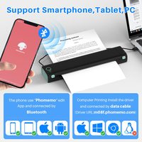Phomemo Neuerscheinung Drucker Tintenloser Drucker Kompatibel mit iPad Handy Tragbarer Tintenloser Drucker