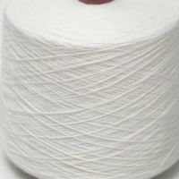 OEM Factory Price 21S Ring Spun Twist 100% Polyester Yarn High Tenacity White Raw Material Sewing Textile Weaving Knitted