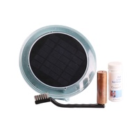 Ioniseur solaire professionnel pour piscines en acier inoxydable et nettoyeur de sel en ABS