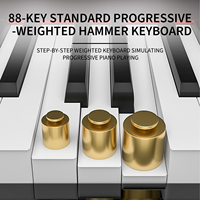 Factory Custom Music Instrument Upright Digital Piano Heavy Hammer 88 Weighted Keys MultifunCtional Digital Electronic Piano