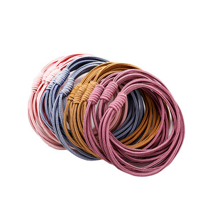 Coletero de Cabello Cuatro en Uno de Alta Elasticidad, Color Sólido, para Uso Diario, Accesorios Yiwu para Mujer - Product Image 5