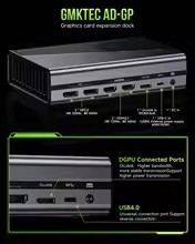 GMKtec-Tarjeta gráfica GDDR6 de 8GB, mini PC, USB, 7600, 4,0, Pcle 4,0, WiFi6, 4K, HD, para oficina, RX M XT - Product Image 5