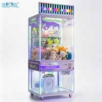 Machine à griffes transparente commerciale à monnayeur pour la distribution de jouets, équipement d'arcade pour parcs d'attractions et centres commerciaux
