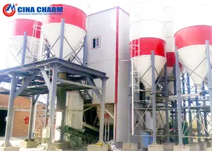 Keramik-Klebmörtelsproduktionsmaschine 10-15T Trocknmörtelanlage automatische Trocknmörtel-Produktionslinie Klebeproduktionsanlage