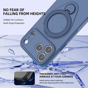 <span class=keywords><strong>Coque</strong></span> <span class=keywords><strong>de</strong></span> <span class=keywords><strong>téléphone</strong></span> antichoc en TPU à protection renforcée avec anneau magnétique 360° compatible charge sans fil pour iPhone 17 16 Pro Max – Vente en gros à prix réduit - Product Image 3