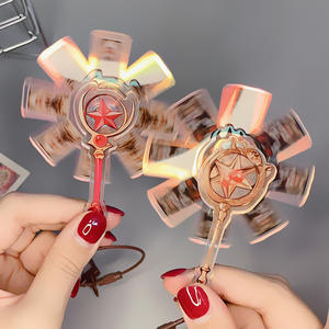 Anime dibujos animados láser giratorio varita mágica acrílico colgante giro <span class=keywords><strong>SAKURA</strong></span> <span class=keywords><strong>Card</strong></span> <span class=keywords><strong>Captor</strong></span> <span class=keywords><strong>llavero</strong></span> - Product Image 5