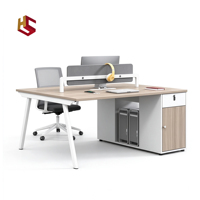 Bureau de travail multifonctionnel et durable en bois naturel, style minimaliste moderne, idéal pour les postes de travail cloisonnés – Vente chaude