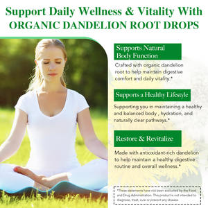 アセンシャルラボ プライベートラベル 60ml ヴィーガンシュガー ナチュラルオーガニック ワイルドタンポポ根液滴 肝臓と皮膚の健康をサポート - Product Image 6