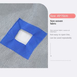 Microfibre carré <span class=keywords><strong>ménage</strong></span> vadrouille chiffon <span class=keywords><strong>ménage</strong></span> nettoyage absorbant réutilisable essuyer verre une traînée propre paresseux homme artefact - Product Image 5