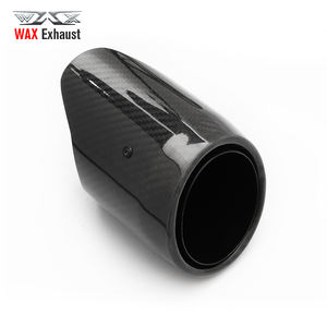 Embout d'échappement pour Porsche Cayenne Embouts d'échappement en fibre de carbone pour voiture universelle pour <span class=keywords><strong>Audi</strong></span> A3 A4 A5 A6 A7 Q3 Q4 Q5 Q7 - Product Image 4