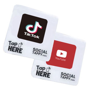 Biểu tượng tùy chỉnh NFC thẻ menu Mini RFID 13.56Mhz dính tấm Acrylic PVC/Kim loại/Pet bảng sticker với Google xem xét mã QR - Product Image 3
