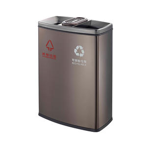 ถังขยะสแตนเลสแบบไม่มีฝาปิดถังเก็บขยะรีไซเคิลได้ - Product Image 1