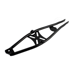 Sangle de renforcement supérieure du cadre arrière YHMOTO pour Simson S50 S51 S70, revêtement poudré noir - Product Image 1