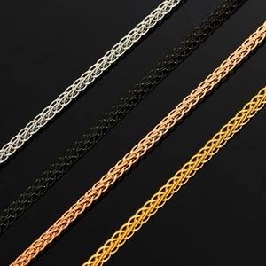 Colliers ras du cou pour femmes en acier inoxydable de 3 mm, délicats, superposés, avec maillons plats en forme de croix - Product Image 5