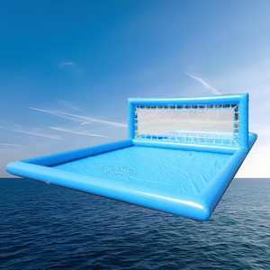 Campo de voleibol inflable para piscina grande/cancha de voleibol acuático inflable/cancha de tenis inflable para juegos deportivos - Product Image 6