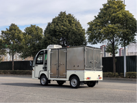 Véhicule de livraison réfrigéré électrique, fourgonnette de transport frigorifique fermée, mini-camion pour le transport de produits frais, service logistique alimentaire