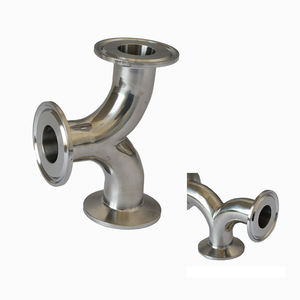 Yod Custom Precision CNC Machining Service Onderdelen Gepolijste 3-weg <span class=keywords><strong>Tri</strong></span> Clamp T-stuk SS316L voor Voedingsmiddelen, Farmaceutica, Zuivel, Dranken, CIP - Product Image 3